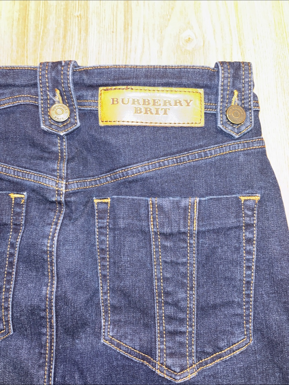 Burberry Dark Blue Denim Pencil Skirt - Picture 8 of 10